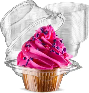 100 Individual Cupcake Containers - Stackable  Individual Cupcake Boxes  Cupcake