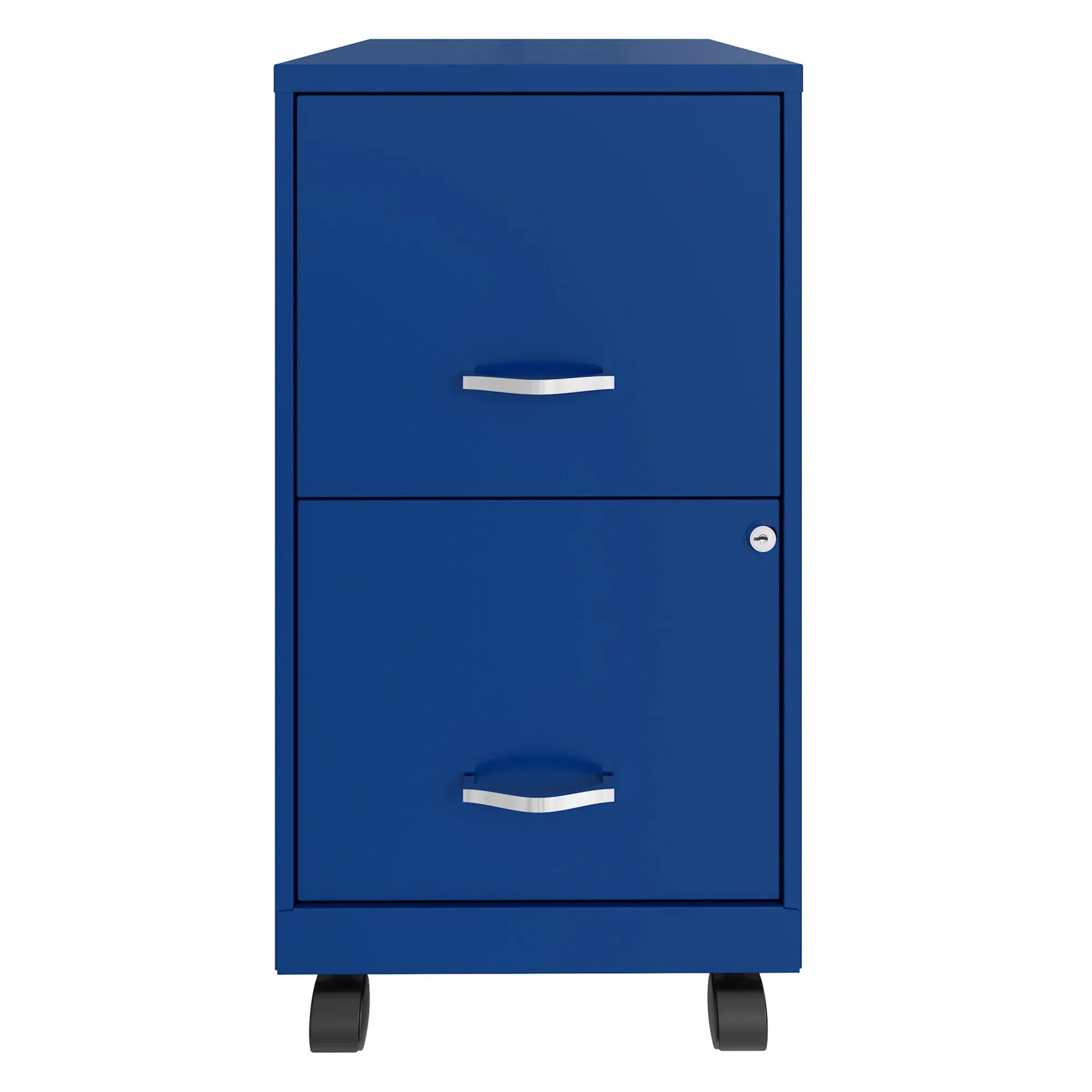 18 Inch Wide 2 Drawer Mobile Organizer Cabinet for Office, (Open Box)