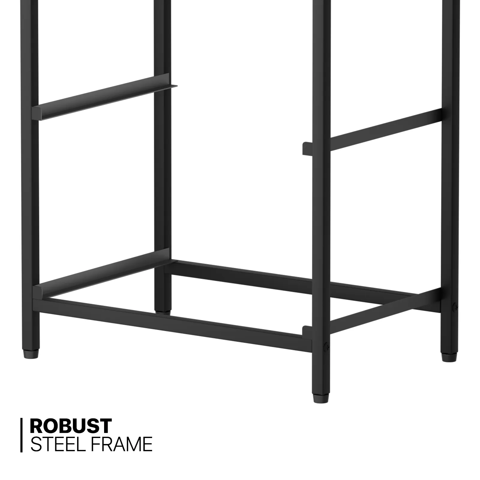 21" Nightstand Fabric Drawer Metal Frame, 2-Drawer