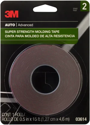 3M Super Strength Molding Tape .5 inch X15