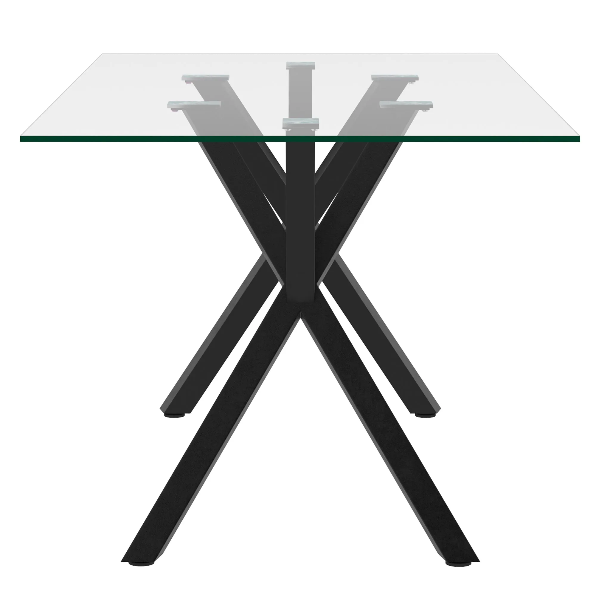 7 Piece Glass Dining Room Set Stark