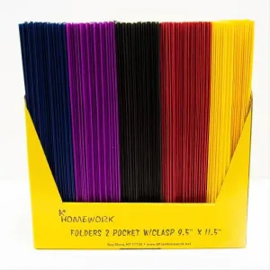 A  Homework Two Pocket Paper Folders - 2 x $1.00