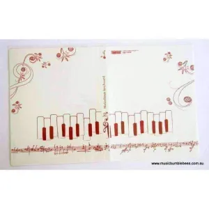 A4 Clear Display Folder (20 pockets) - Music Score White