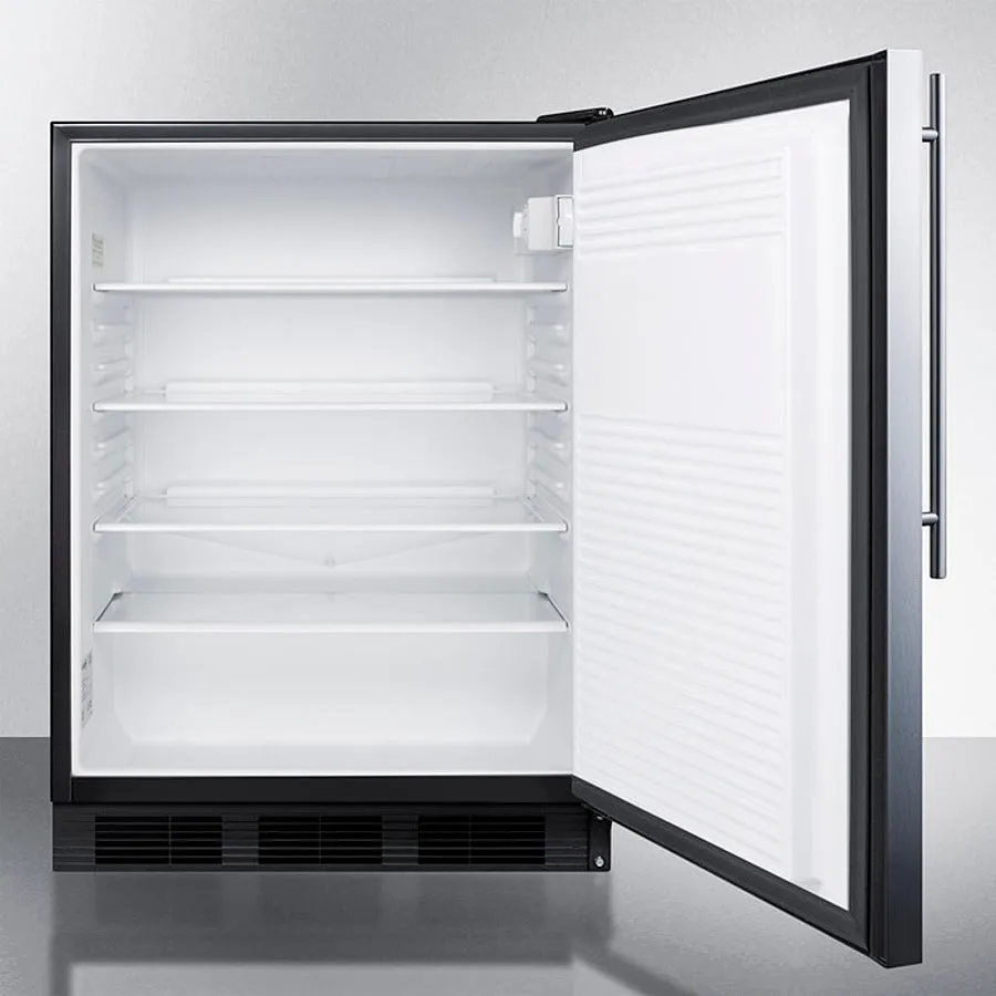 Accucold 24" Wide All-Refrigerator with Thin Handle - FF7BKSSHV