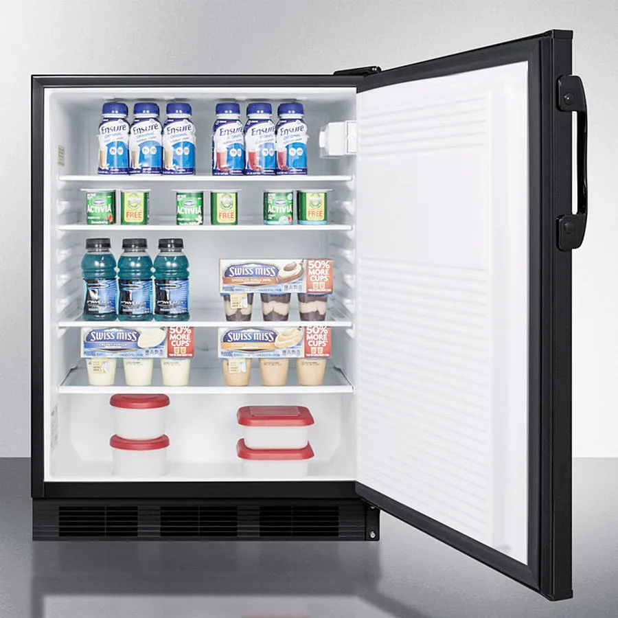 Accucold 24" Wide Built-In All-Refrigerator ADA Compliant - AL752BKBI