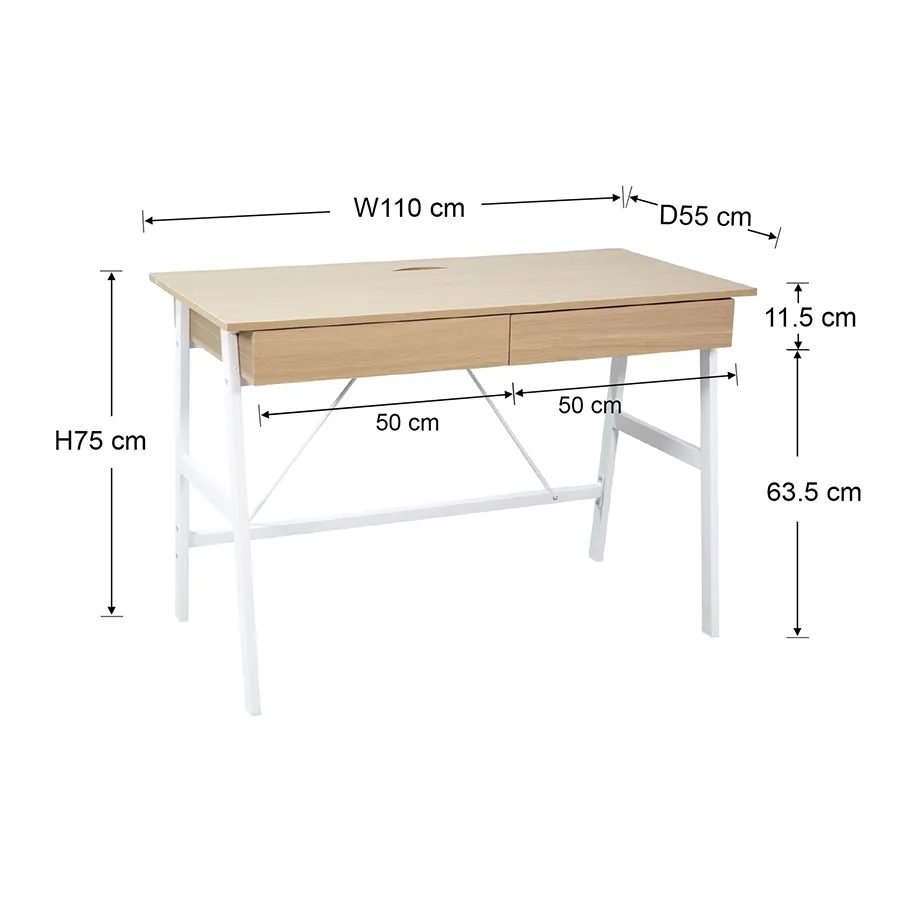 Archie 110 cm Writing Desk