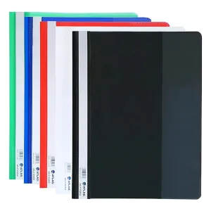 Atlas Polypropylene Thick A4 Flat File With Pocket Red
