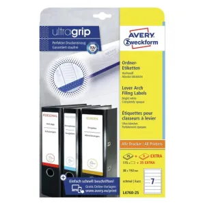 Avery Filing Labels 38 x 192 mm - (L4760-25)