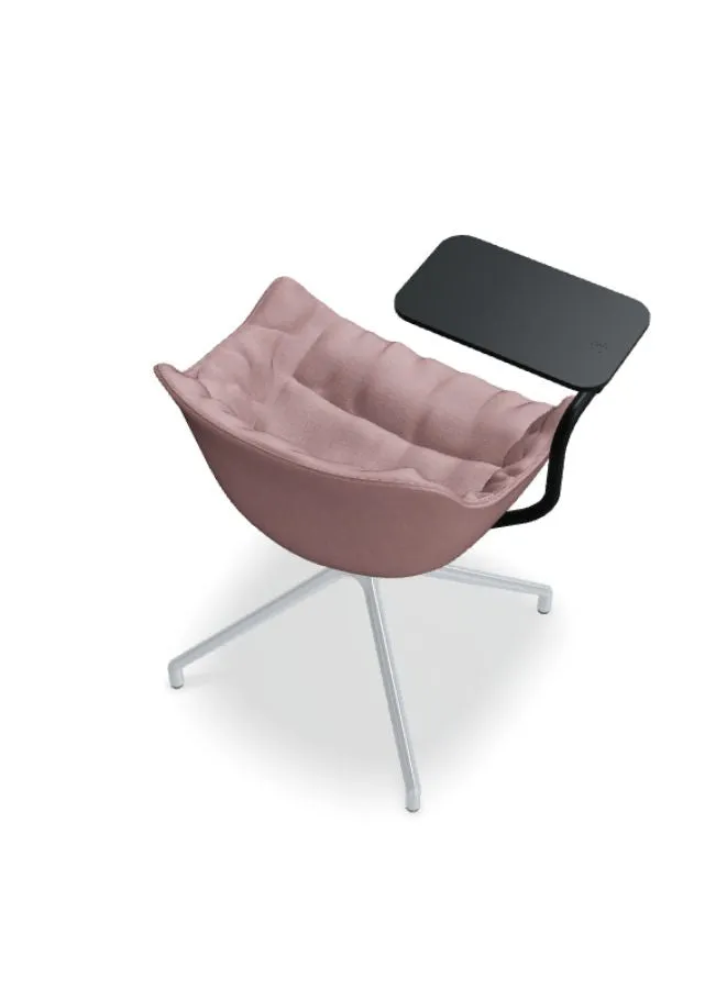 Baltic Soft Duo Chair with Polished Aluminum Base (Customizable)