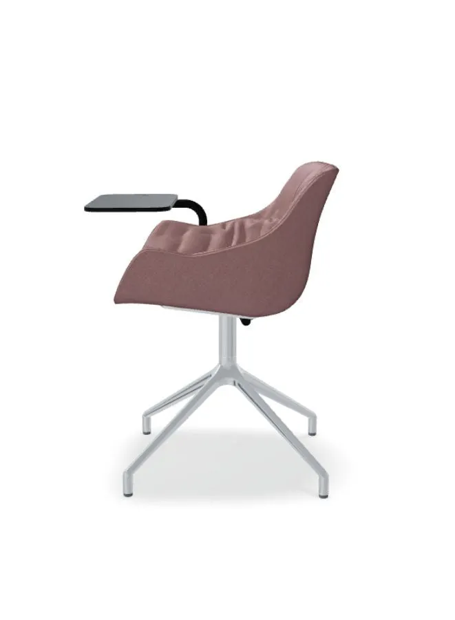 Baltic Soft Duo Chair with Polished Aluminum Base (Customizable)