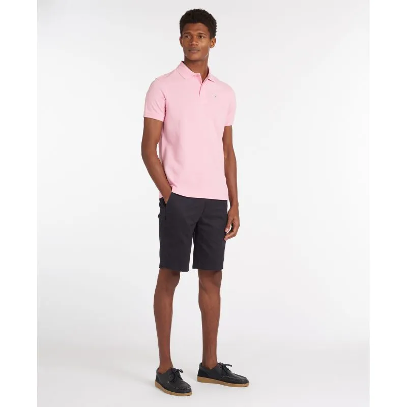 Barbour Sports Polo Mens Shirt - Pink