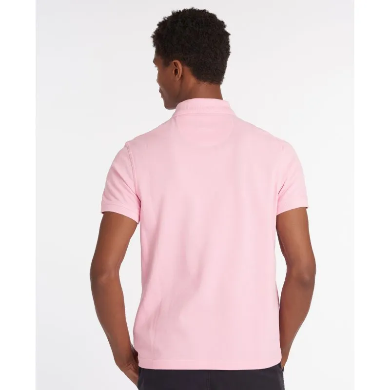 Barbour Sports Polo Mens Shirt - Pink