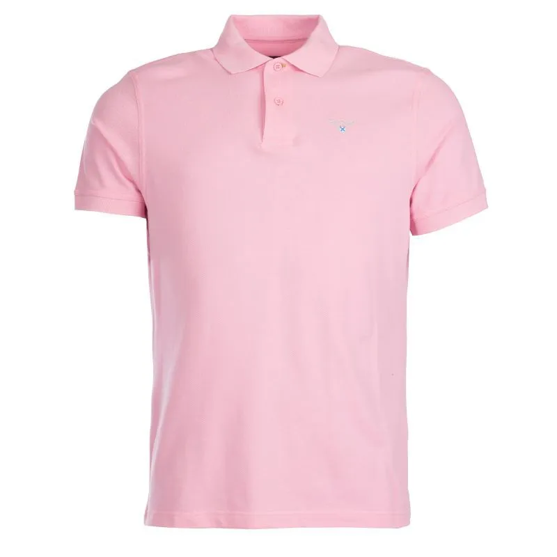 Barbour Sports Polo Mens Shirt - Pink