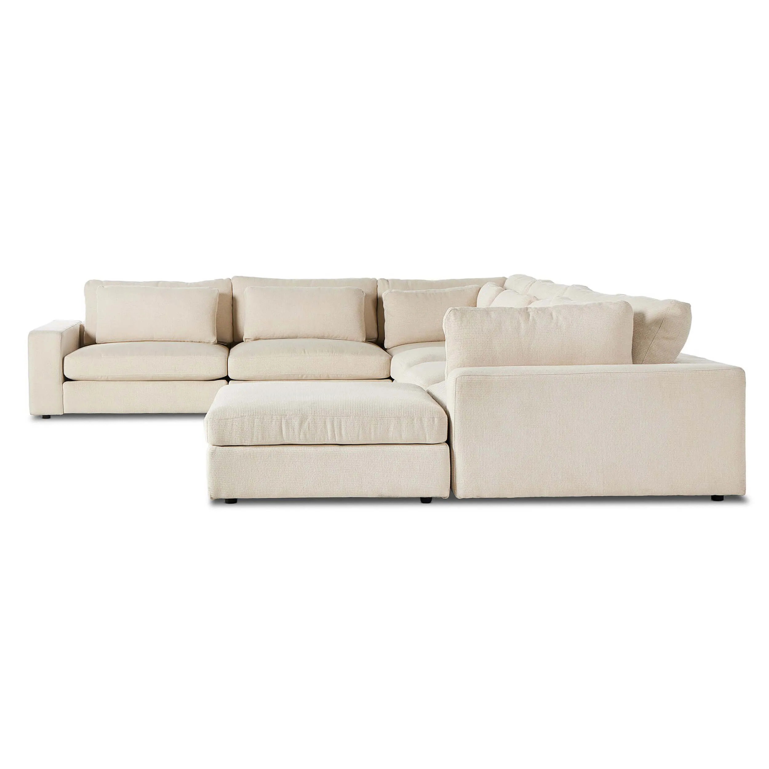 Bloor 6 Piece Sectional w/Ottoman, Clairmont Sand