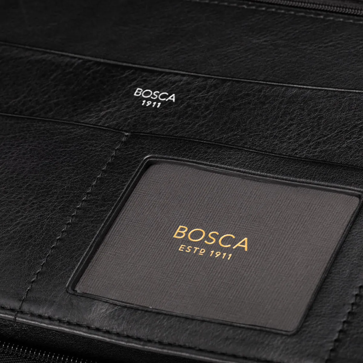 Bosca Nappa Vitello Deluxe Zip Around Portfolio Organizer