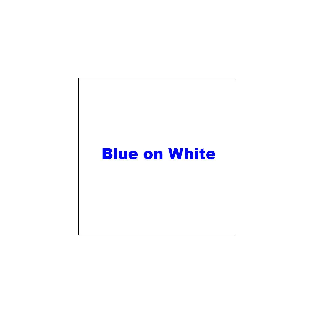 Brother 1/2" Blue on White Tape - MK233