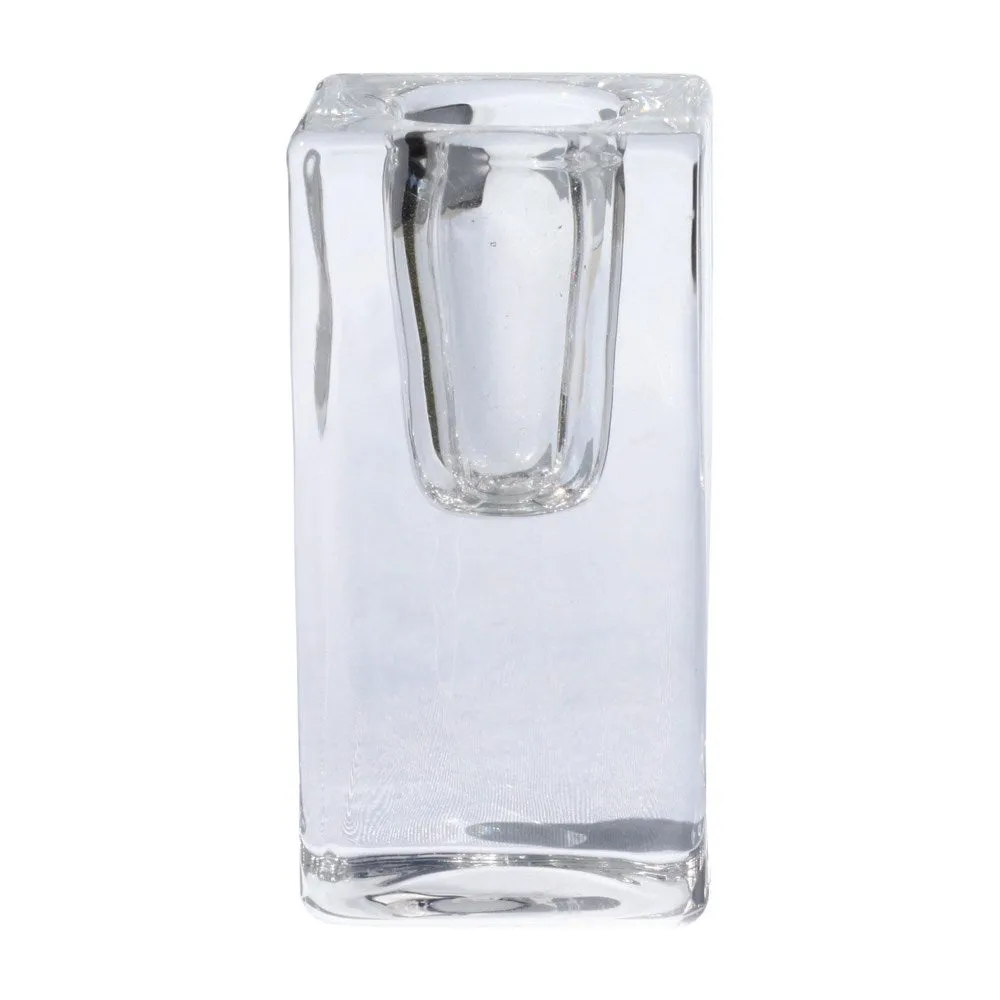 Classic Tall Square Glass Candle Holder