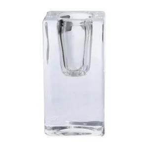 Classic Tall Square Glass Candle Holder