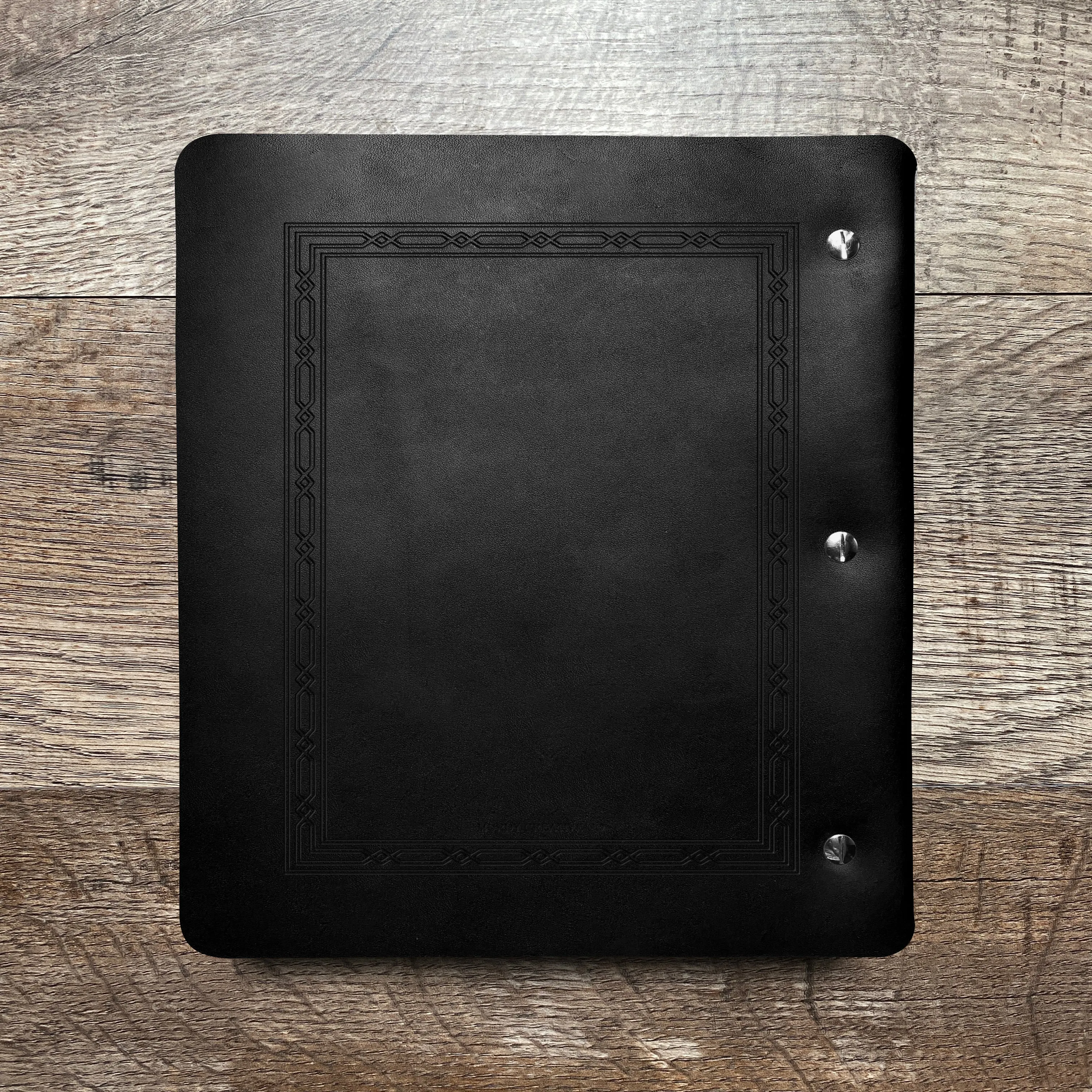 Classic Weave - Pre-Engraved - Refillable Leather Binders