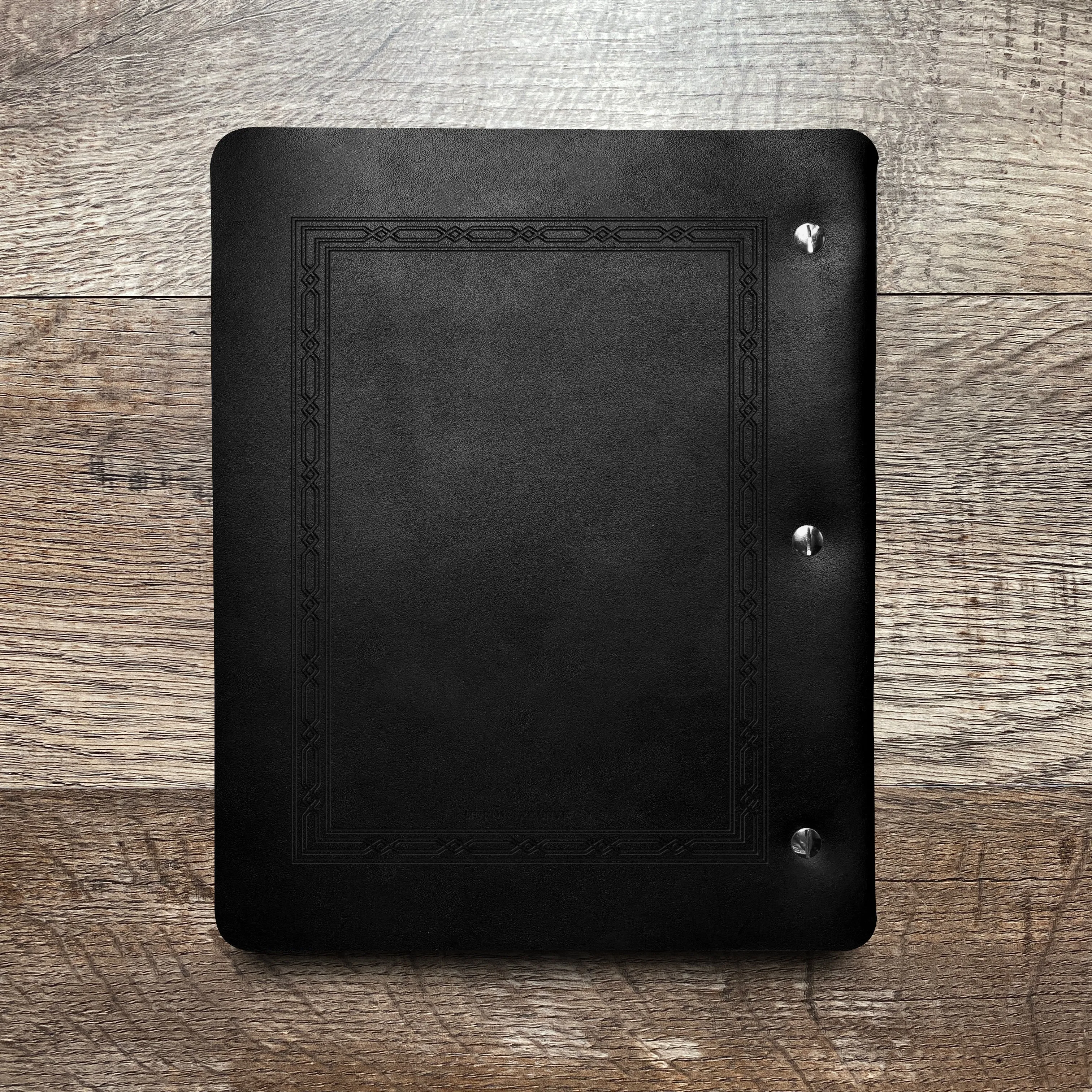 Classic Weave - Pre-Engraved - Refillable Leather Binders