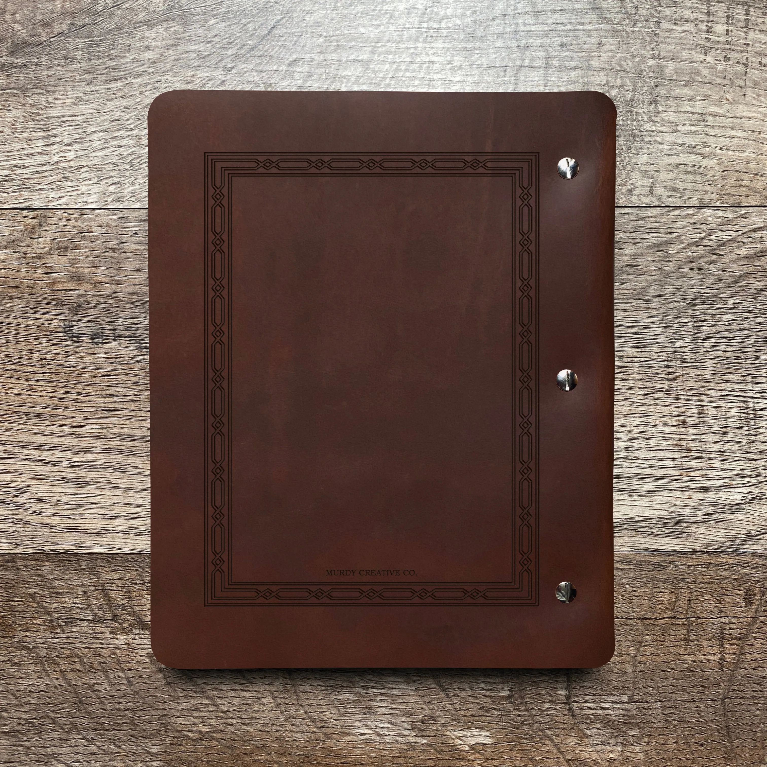 Classic Weave - Pre-Engraved - Refillable Leather Binders