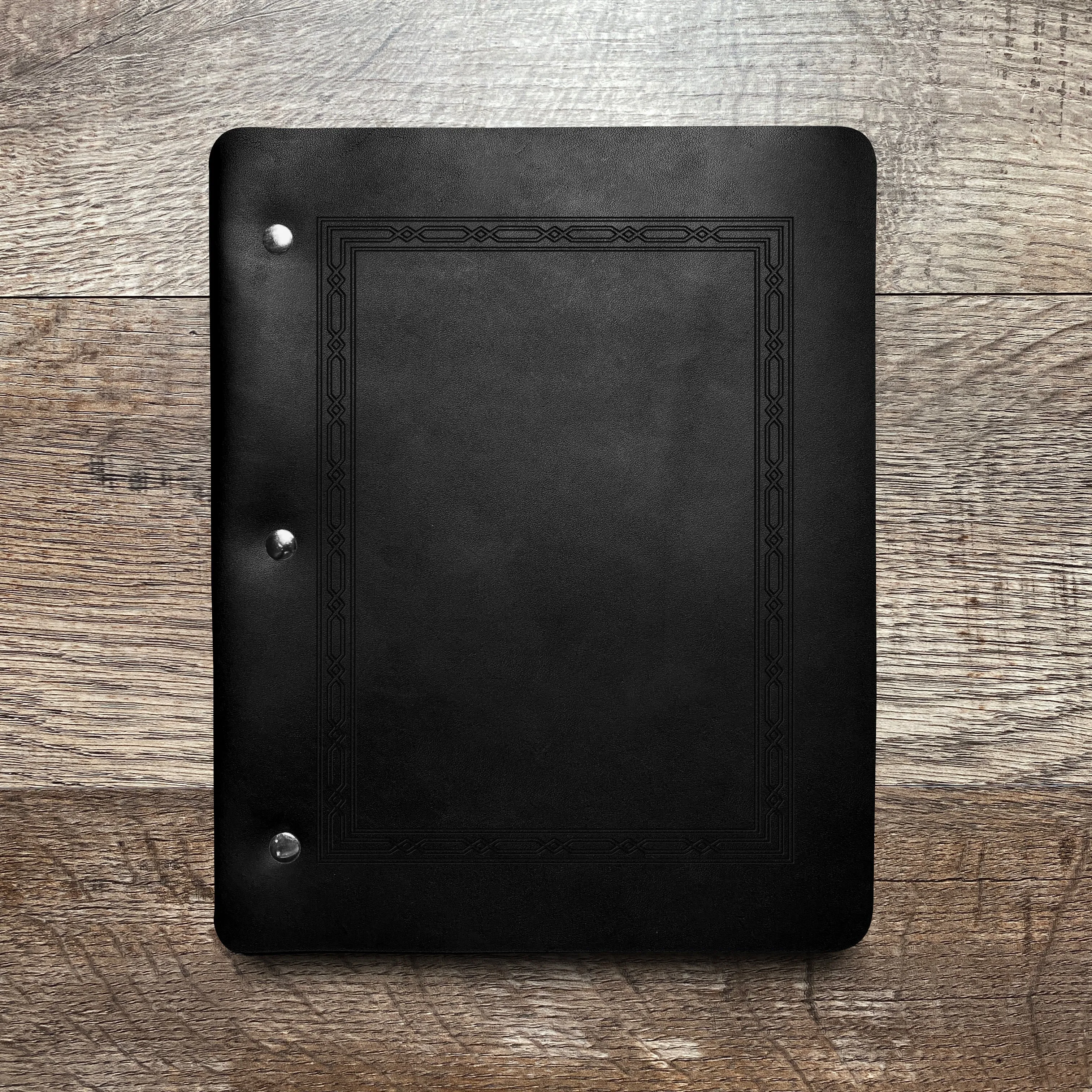 Classic Weave - Pre-Engraved - Refillable Leather Binders