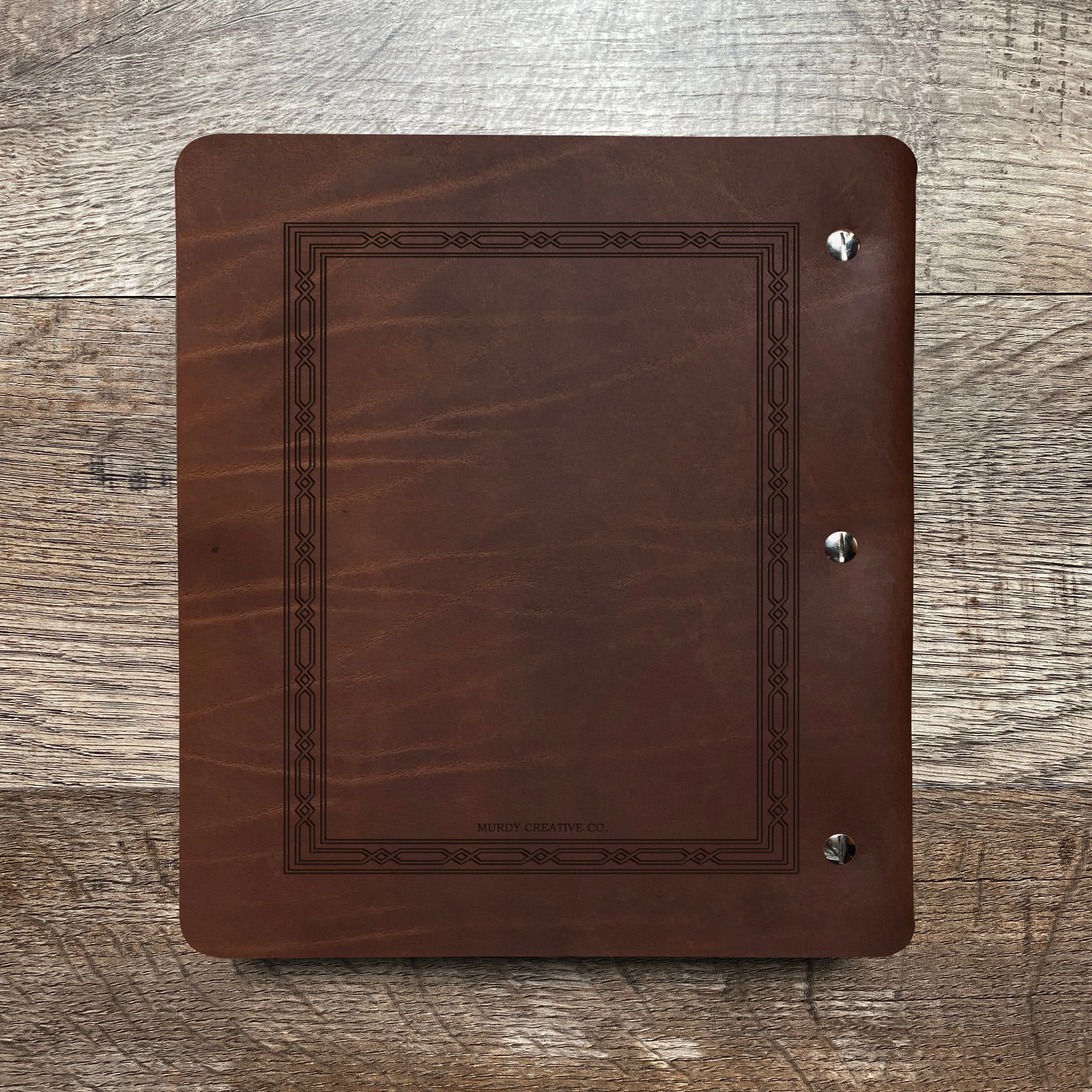 Classic Weave - Pre-Engraved - Refillable Leather Binders