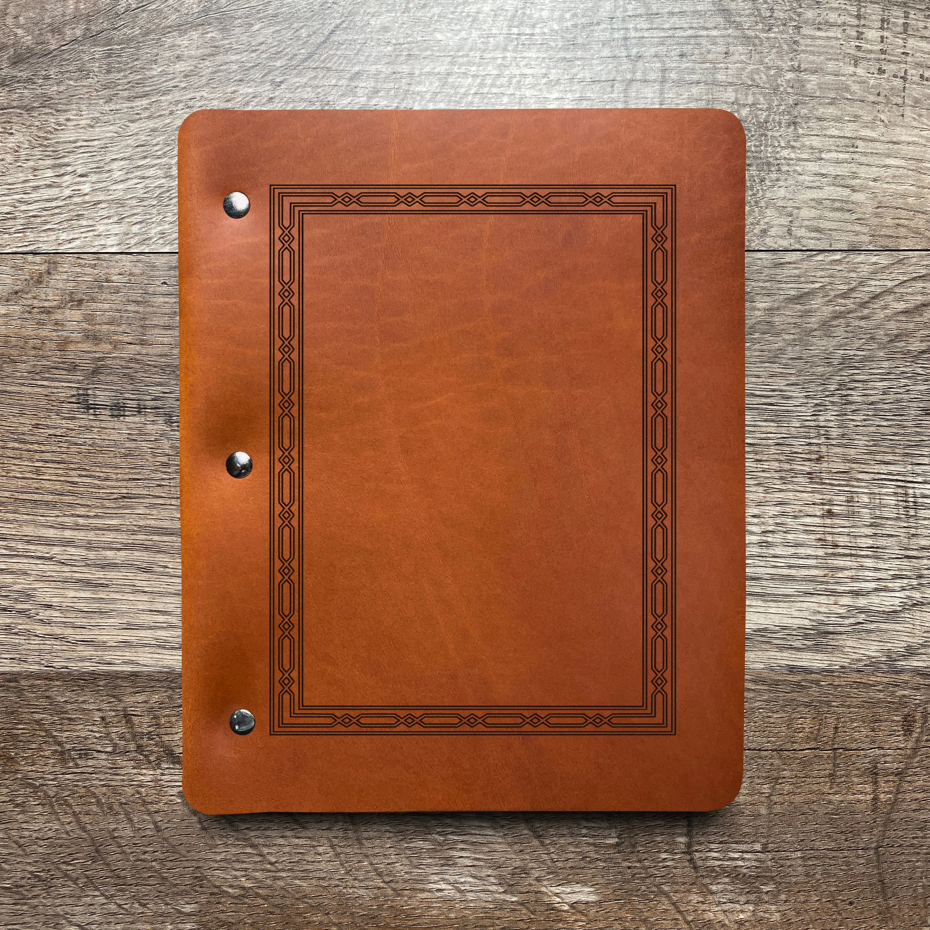 Classic Weave - Pre-Engraved - Refillable Leather Binders