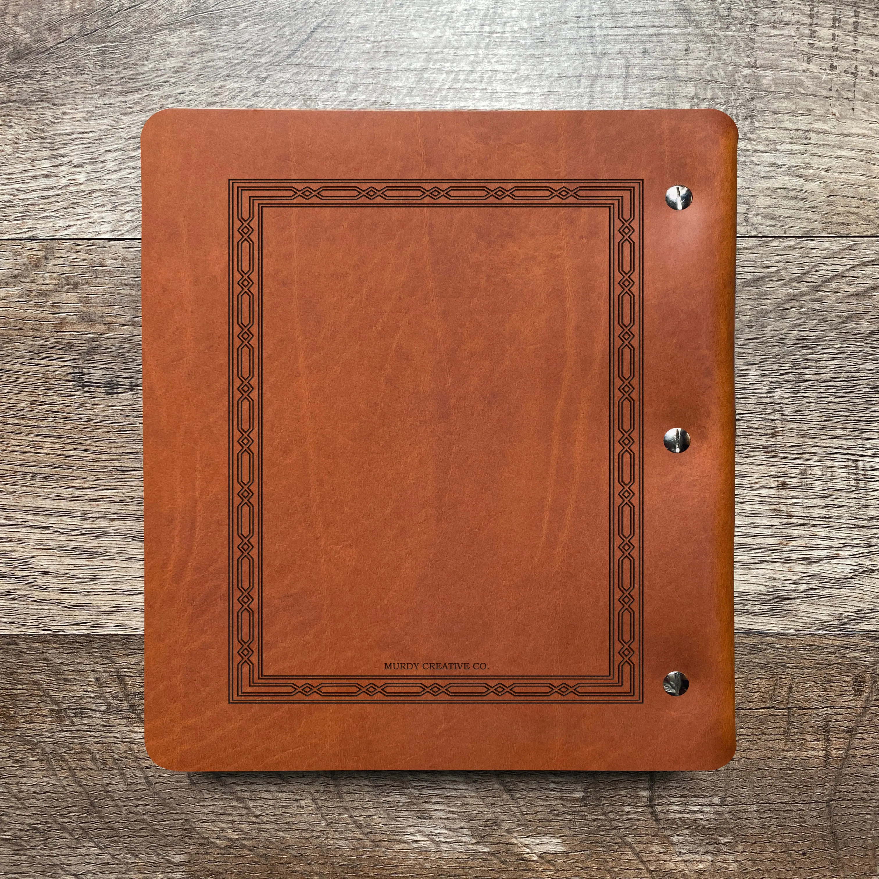 Classic Weave - Pre-Engraved - Refillable Leather Binders
