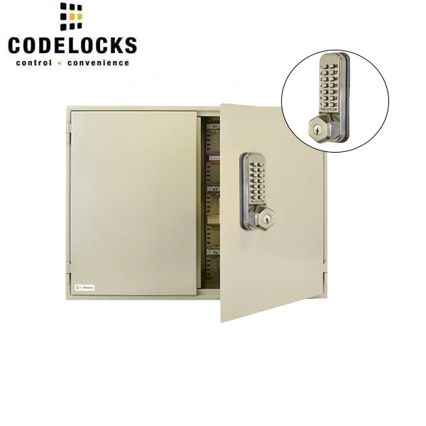 CodeLocks - Key Secure Extra Security Key Cabinet w/ CL255 - Mechanical Lock - Tubular Mortise Latch - Optional Cabinet Size