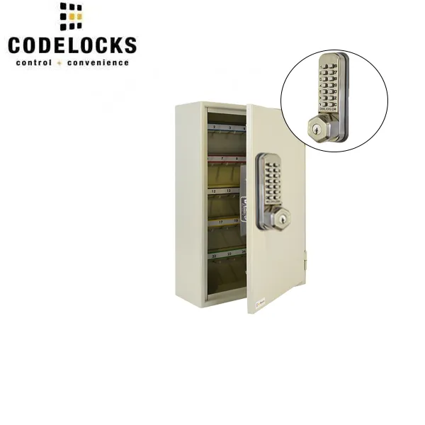 CodeLocks - Key Secure Extra Security Key Cabinet w/ CL255 - Mechanical Lock - Tubular Mortise Latch - Optional Cabinet Size