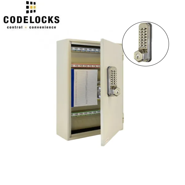 CodeLocks - Key Secure Extra Security Key Cabinet w/ CL255 - Mechanical Lock - Tubular Mortise Latch - Optional Cabinet Size