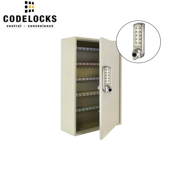 CodeLocks - Key Secure Hook Padlock Cabinet w/ CL2255 - Medium Duty - Electronic Lock - Tubular Mortise Latch - Key Override - Optional Lock Prep - Optional Storage