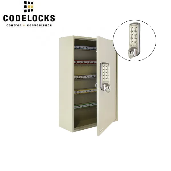 CodeLocks - Key Secure Hook Padlock Cabinet w/ CL2255 - Medium Duty - Electronic Lock - Tubular Mortise Latch - Key Override - Optional Lock Prep - Optional Storage