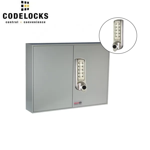 CodeLocks - Key Secure Hook Padlock Cabinet w/ CL2255 - Medium Duty - Electronic Lock - Tubular Mortise Latch - Key Override - Optional Lock Prep - Optional Storage