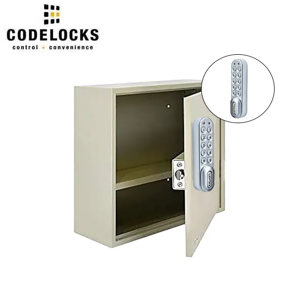 CodeLocks - Storage Cabinet with Removable Shelf w/ KL1000 - Electronic Lock - Battery Override - Optional Size