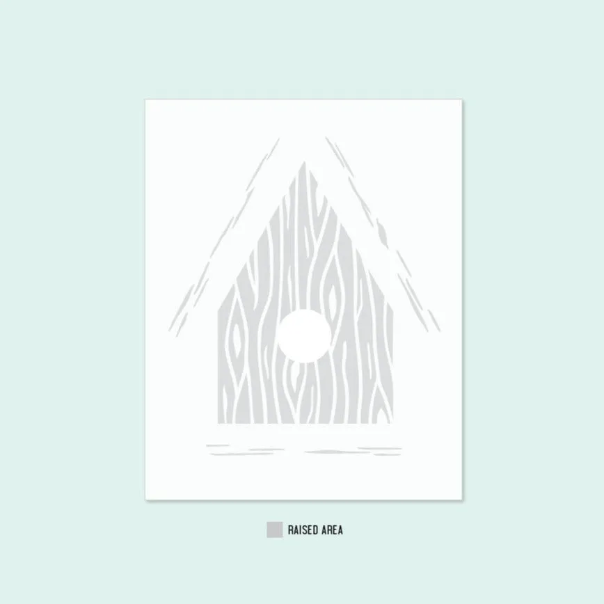 CONCORD & 9 th :  Birdhouse Blossoms | Embossing Folder