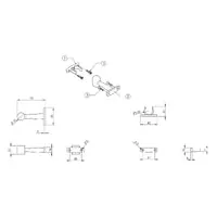 EMRO EXTENDED DOOR CLIP AND CATCH 70MM WHITE 450WHCD