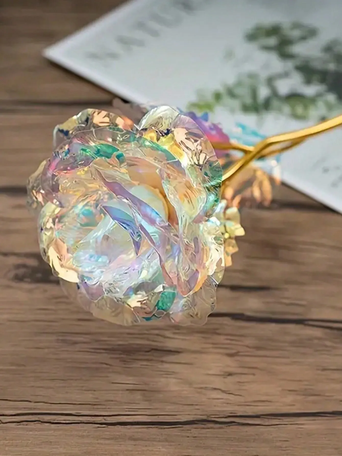 Faux anemone flower|Holographic Faux Flower