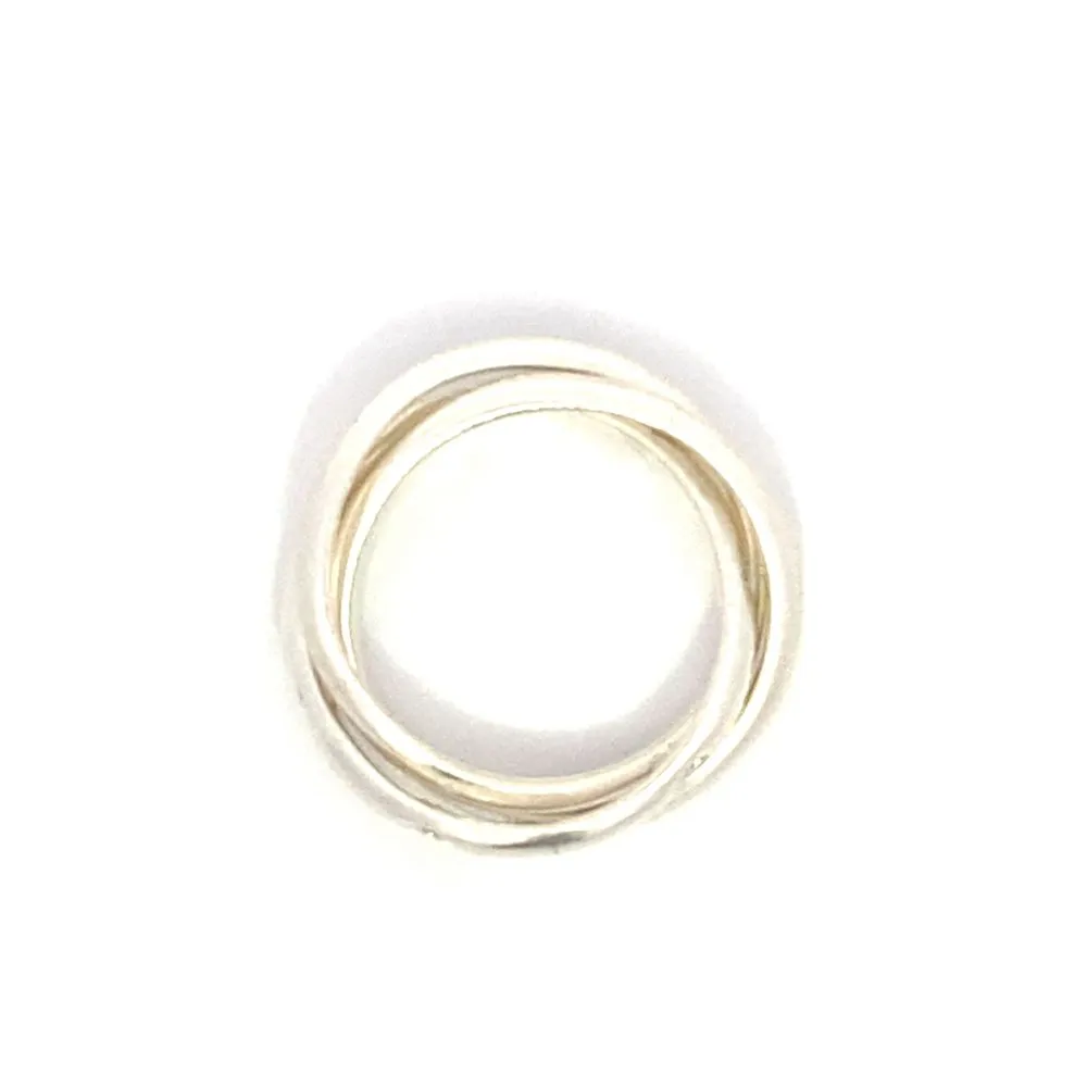 Felicity Stacked 925 Sterling Silver Wedding Ring