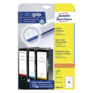 Filing Labels 59 x 192mm