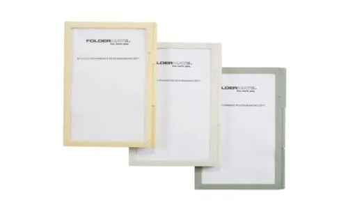 Foldermate A4 Polymaster 3 Subject Clear Holder Buff