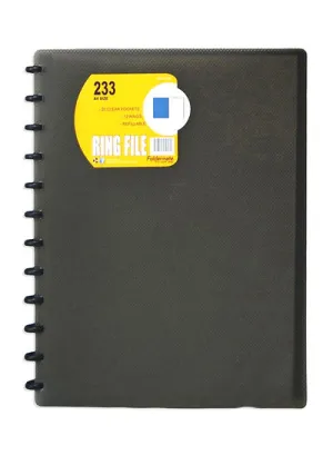 Foldermate Ring File 25 Plastic Pocket Assorted