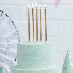 Gold Tall Candles