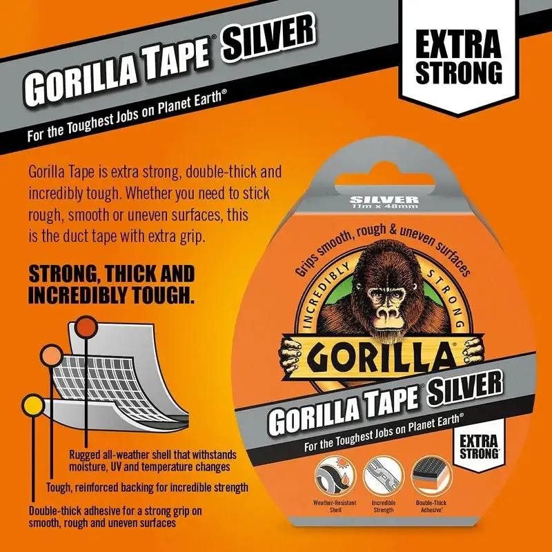 Gorilla Incredibly Strong Strong Tape - 11m & 32m Rolls