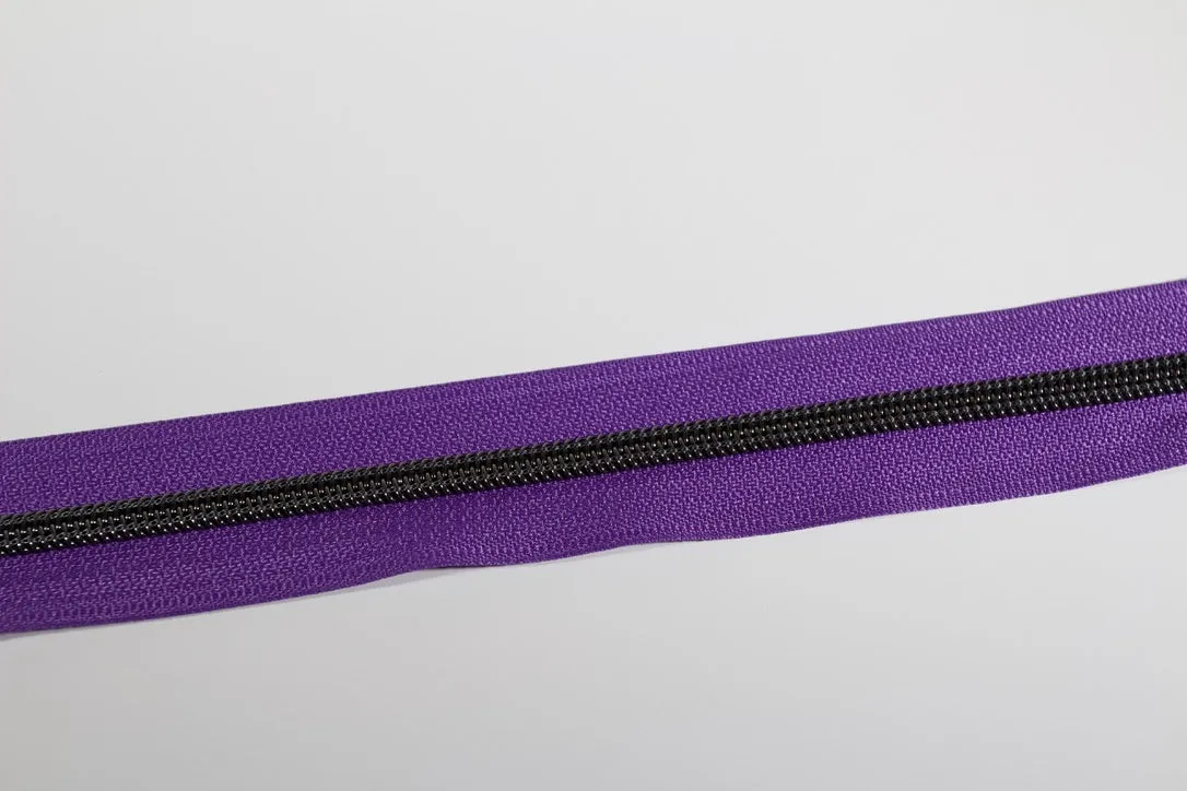 Gun Metal #5 Zipper tape | 2 yards | Various colors