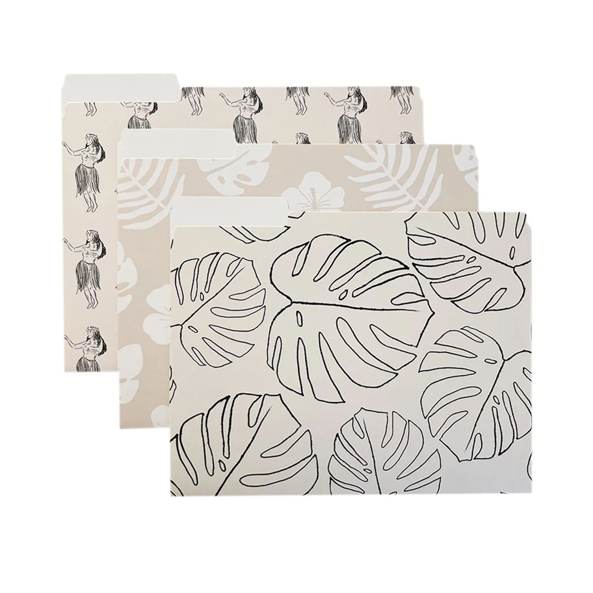 Hula Girls File Folders, Set of 3