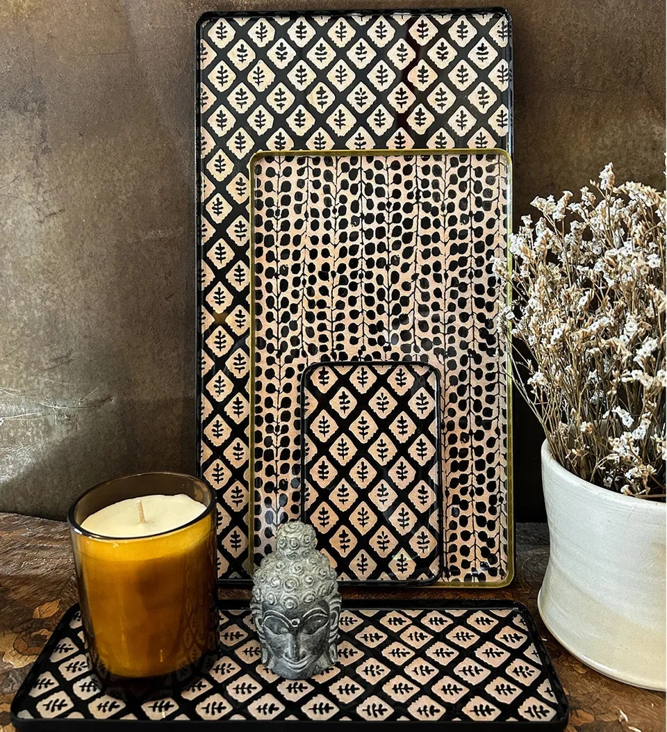 Jaipur Black Iron Tray