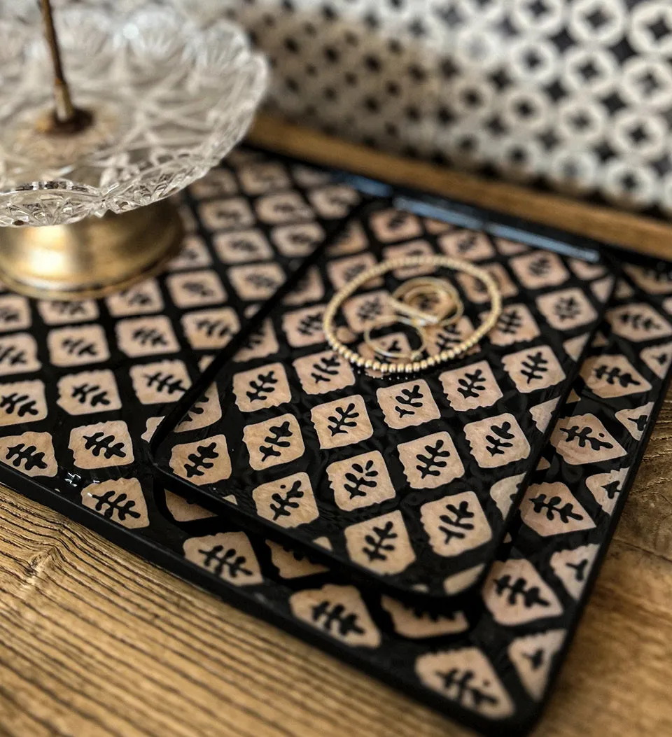 Jaipur Black Iron Tray