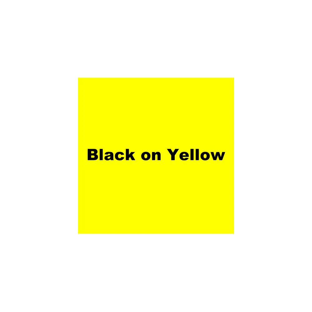 K-Sun 3/8" Black on Yellow "Strong Adhesive" Tape - 209IBY